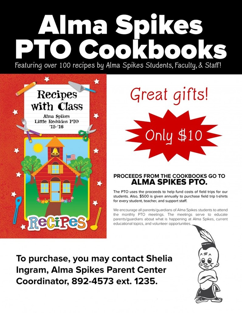 Alma Spikes Cookbook Sale